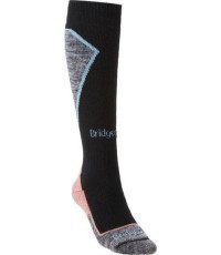 Женские лыжные носки Midweight+, чёрный/коралловый, S - 227