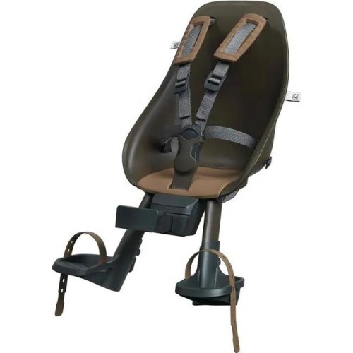 Front-Mounted Child Bike Seat w/ Adaptor Urban Iki - Koge Brown/Kurumi Brown