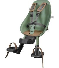 Priekyje montuojama dviračio kėdutė su adapteriu Urban Iki - Icho Green/Kurumi Brown