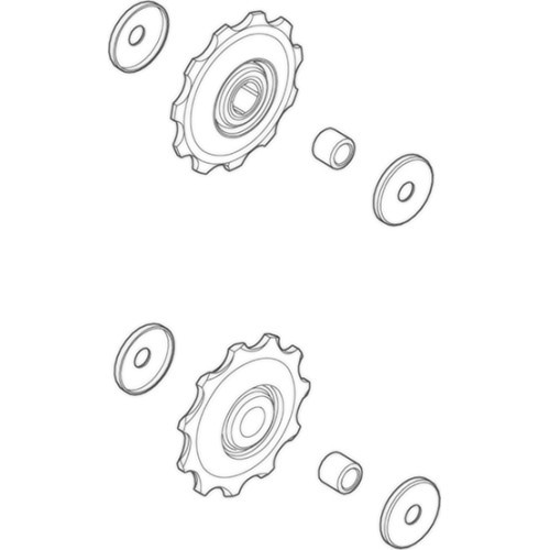 Galinio perjungėjo ratukai Shimano Deore M593 / SLX