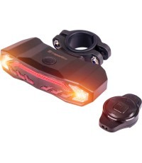 Rear Bike Light w/ Alarm & Turn Signals inSPORTline Suryah