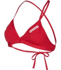 Puma moteriška plaukimo maudymosi liemenėlė Team Tie Back raudona-balta - 450