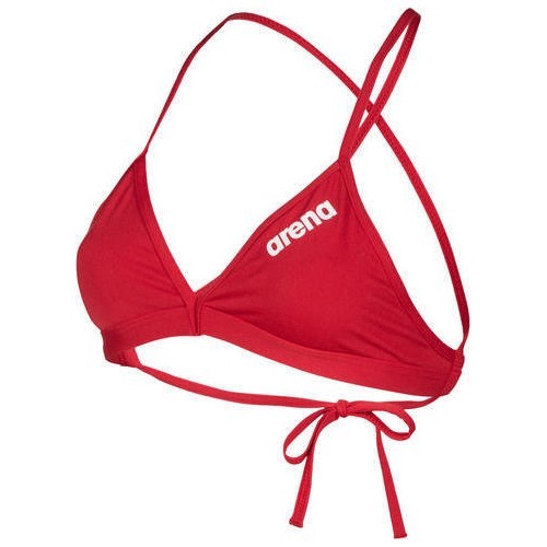 W Team Swim Top Tie Back Solid Red-Whi 32 - 450
