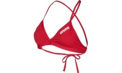 Женский топ для плавания Puma Team Tie Back красно-белый - 450