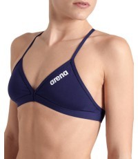 Moteriška plaukimo liemenėlė Team Swim Top Tie Back Solid tamsiai mėlyna-balta 32 - 750