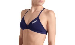 Женский плавательный топ Team Swim Top Tie Back Solid тёмно-синий-белый 32 - 750