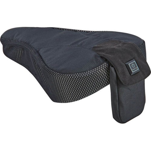 Heated saddle cover, rechargeable