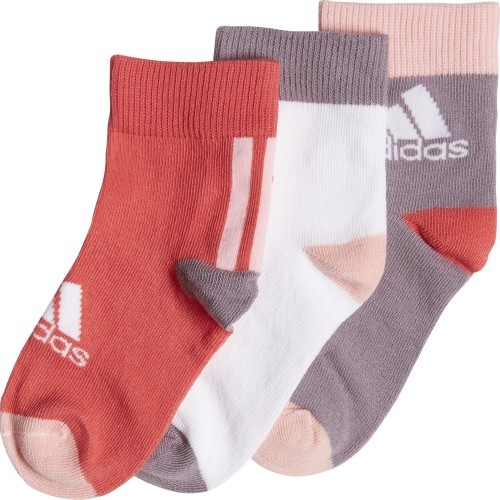 Adidas LK Ankle S 3PP Socks Red White Purple