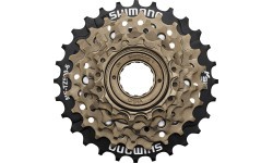 Galinis žvaigždžių blokas SHIMANO Tourney TZ500 14-28T (užsukamas, 6 pavarų)