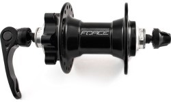 Front hub 6-bolt disc 36H with quick release (black)