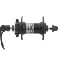 FORCE Basic front hub, 6-bolt disc, 36H with quick release (black)