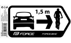 Car sticker FORCE SAFETY 184x84 mm (black)