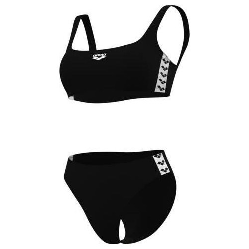 Раздельный купальник W Icons Bralette однотонный чёрно-белый 36 - 510