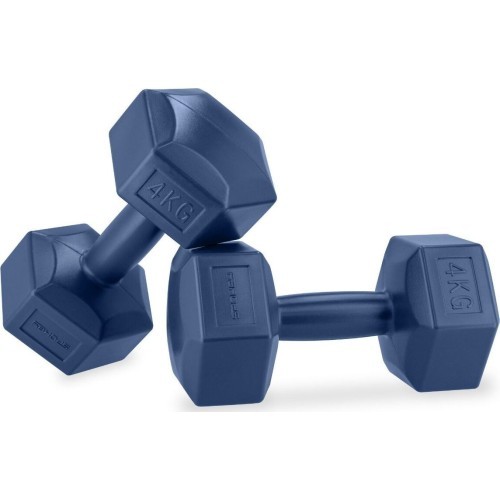 Set of hexagonal dumbbells 2x4 kg Spokey MONSTER