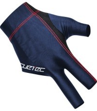 Billiard Glove, Cuetec Axis, 3-Finger, navy-red, to wear on right hand, L