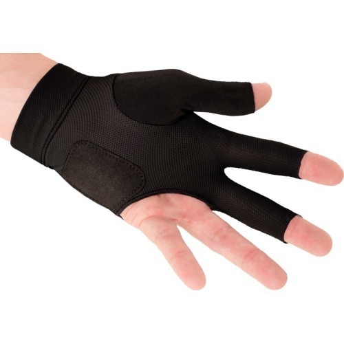 Billiard Glove, Predator Second Skin, 3-Finger, black-yellow, L&XL