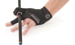 Billiard Glove, Predator Second Skin, 3-Finger, black-grey, L&XL