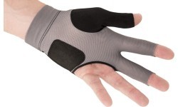 Biliardo pirštinė Predator Second Skin, 3 pirštų, juoda-pilka, L&XL