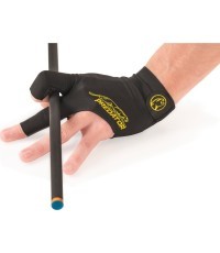 Billiard Glove, Predator Second Skin, 3-Finger, black-yellow, S&M