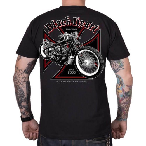 Marškinėliai BLACK HEART Grinder - Juoda