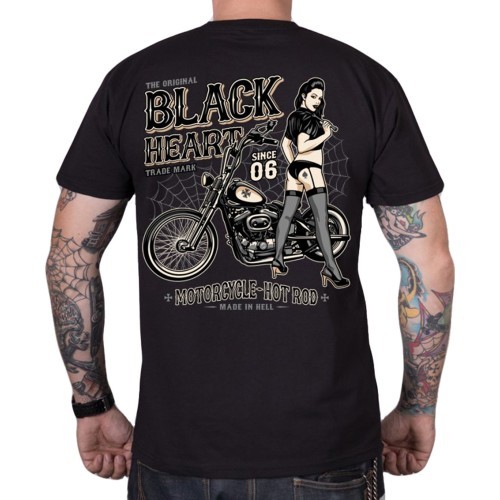 Футболка BLACK HEART Chopper Pussy - Чёрный