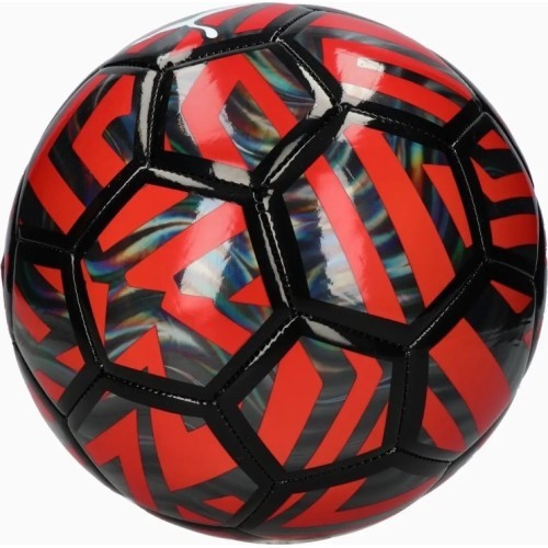 Puma Futbolo Kamuolys Acm Fan Ball Black Red 084043 01