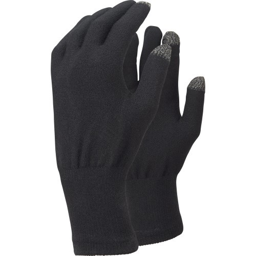 Перчатки Trekmates Merino Touch, чёрные, размер L