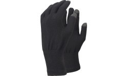 Перчатки Trekmates Merino Touch, чёрные, размер L