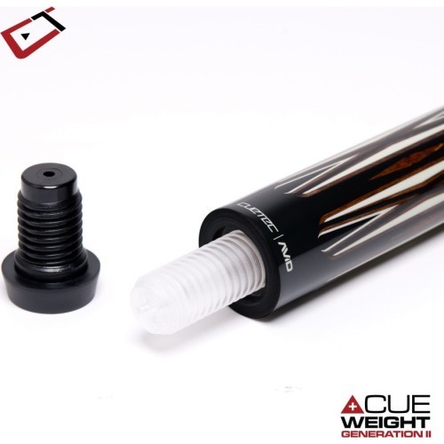 Billiard Cue, Pool, Cuetec AVID Proof Black LTC, 3/8x14, 12.75mm