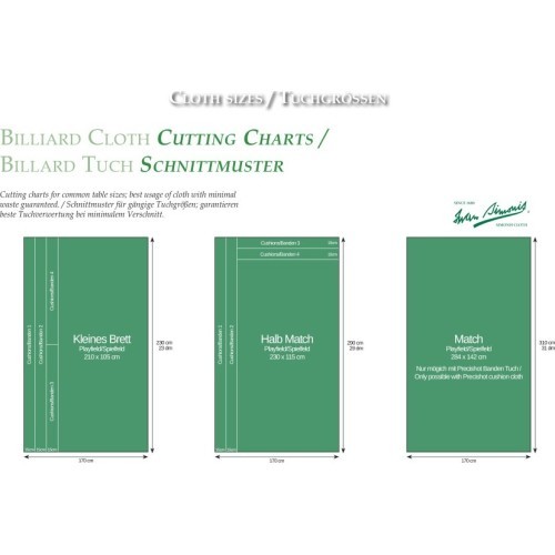 Biliardo sukno Simonis Rapid 300, 170 cm, prestige
