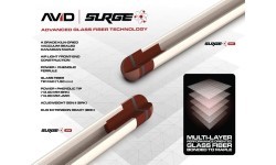 Бильярдный кий Cuetec Avid Surge Jump, коричневый, 3/8x14