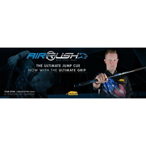 Biliardo lazda Predator Air Rush Jump, Sport Wrap, trijų dalių, balta, Uni-Loc