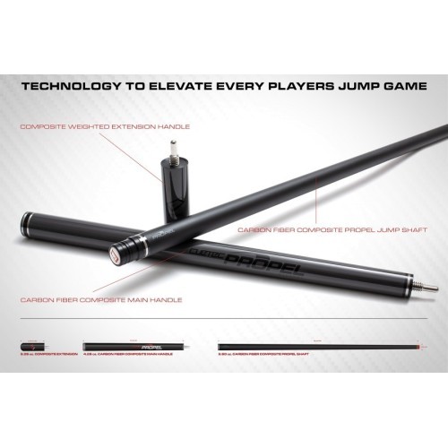 Billiard Cue, Pool, Cuetec Jump Cynergy Propel, Ghost Edition, quick release