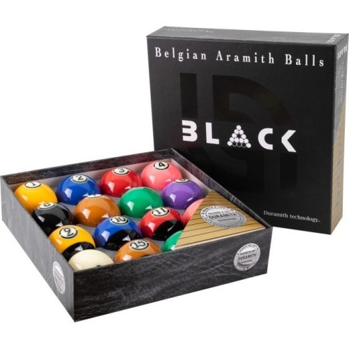 Biliardo kamuoliukų rinkinys Aramith Tournament Pro Cup TV Black, pulas, 57,2 mm