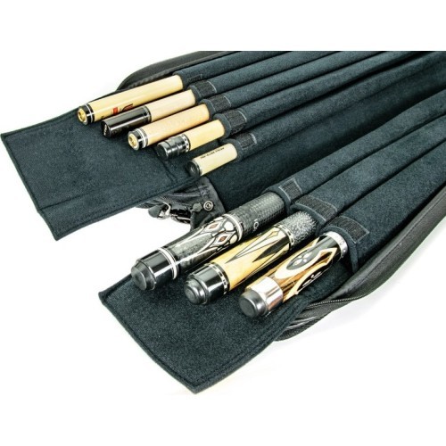 Minkštas dėklas biliardo lazdai, elegantiškas, juodas, 3/5, 83 cm
