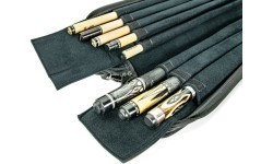 Minkštas dėklas biliardo lazdai, elegantiškas, juodas, 3/5, 83 cm