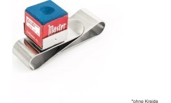 Cue Chalk Holder, magnetic, Metal, Nickel Silver
