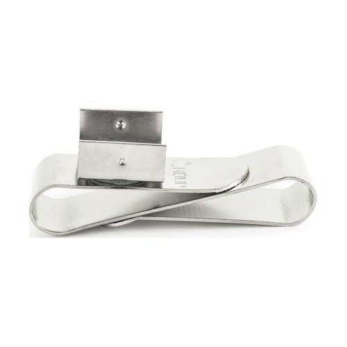 Cue Chalk Holder, magnetic, Metal, Nickel Silver