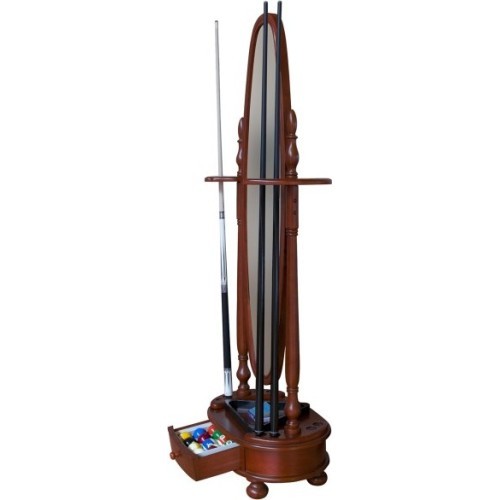 Billiard Cue Stand Dublin, with mirror, mahogany, Pool & Pyramid