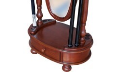 Billiard Cue Stand Dublin, with mirror, mahogany, Pool & Pyramid