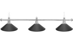 Biliardo lempa Blacklight, juoda, 3 gaubtai, Ø 35 cm, 150 cm