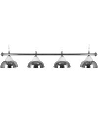 Billiard Lamp Crown, silver, 4 Bells, Ø 38 cm, 181 cm