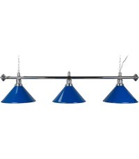Biliardo lempa Blue Light, 3 gaubtai, mėlyna, Ø 35 cm, 150 cm