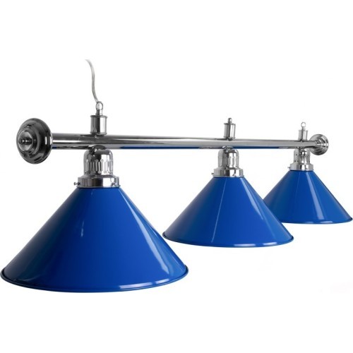 Biliardo lempa Blue Light, 3 gaubtai, mėlyna, Ø 35 cm, 150 cm
