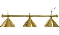 Biliardo šviestuvas Elegance, žalvaris, 3 gaubtai, Ø 35 cm, 112 cm