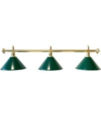 Biliardo lempa Evergreen, žalia, 3 gaubtai, Ø 35 cm, 112 cm