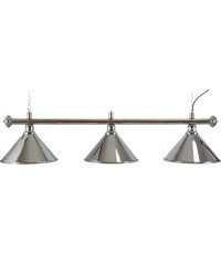 Бильярдный светильник Elegance, серебристый, 3 плафона, Ø 35 см, 150 см