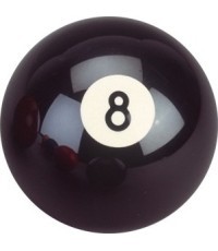 Klasikinis biliardo kamuoliukas Nr. 8, juodas, 57,2 mm