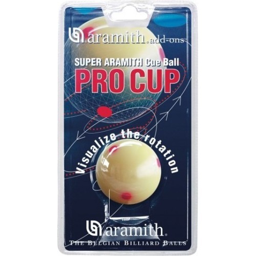 Treniruotės biliardo kamuolys Aramith Pro-Cup Cue Ball, 57,2 mm, Pool
