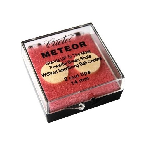 Наклейка для кия Meteor KL1, 14 мм, твёрдая, 2 шт.